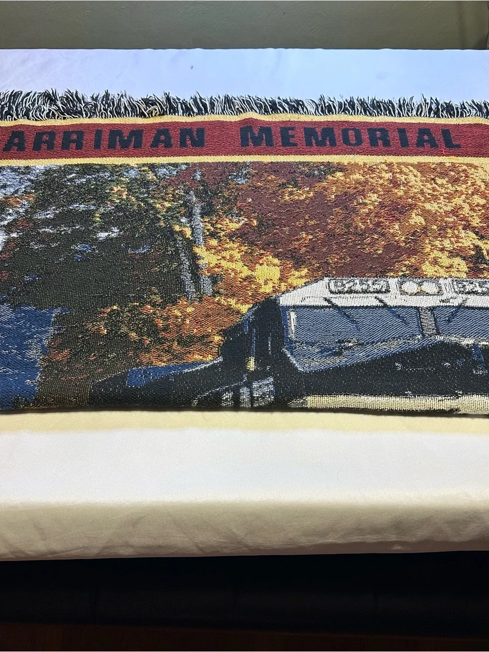 Railroad Norfolk Southern Train Tapestry Wall Hanging - Brown, Black, Gold